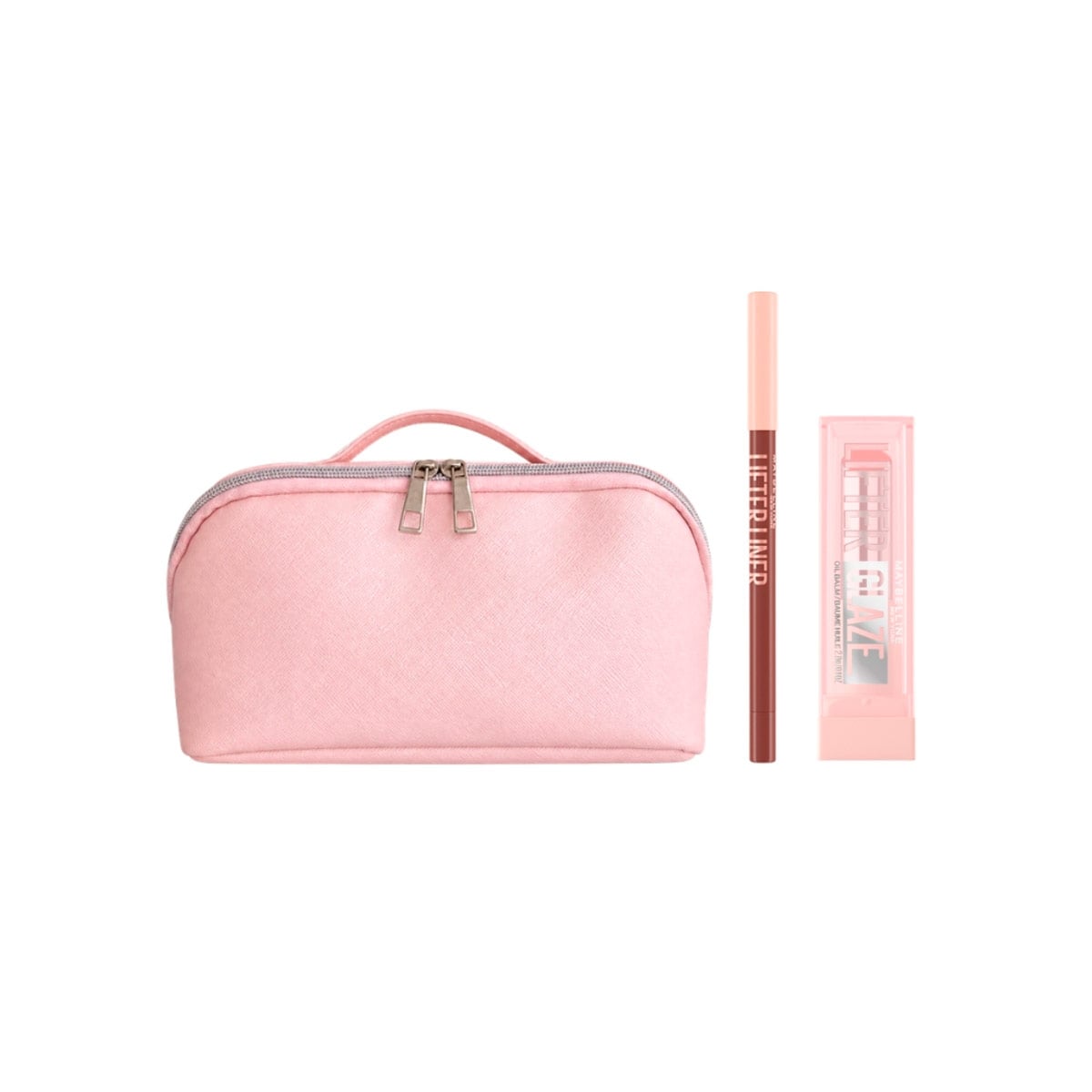 SET MAQUILLAJE MAYBELLINE DELINEADOR LIFTER LINER LETS BOUNCE+BRILLO LIFTER GLAZEE CARAMEL GLOW - 1