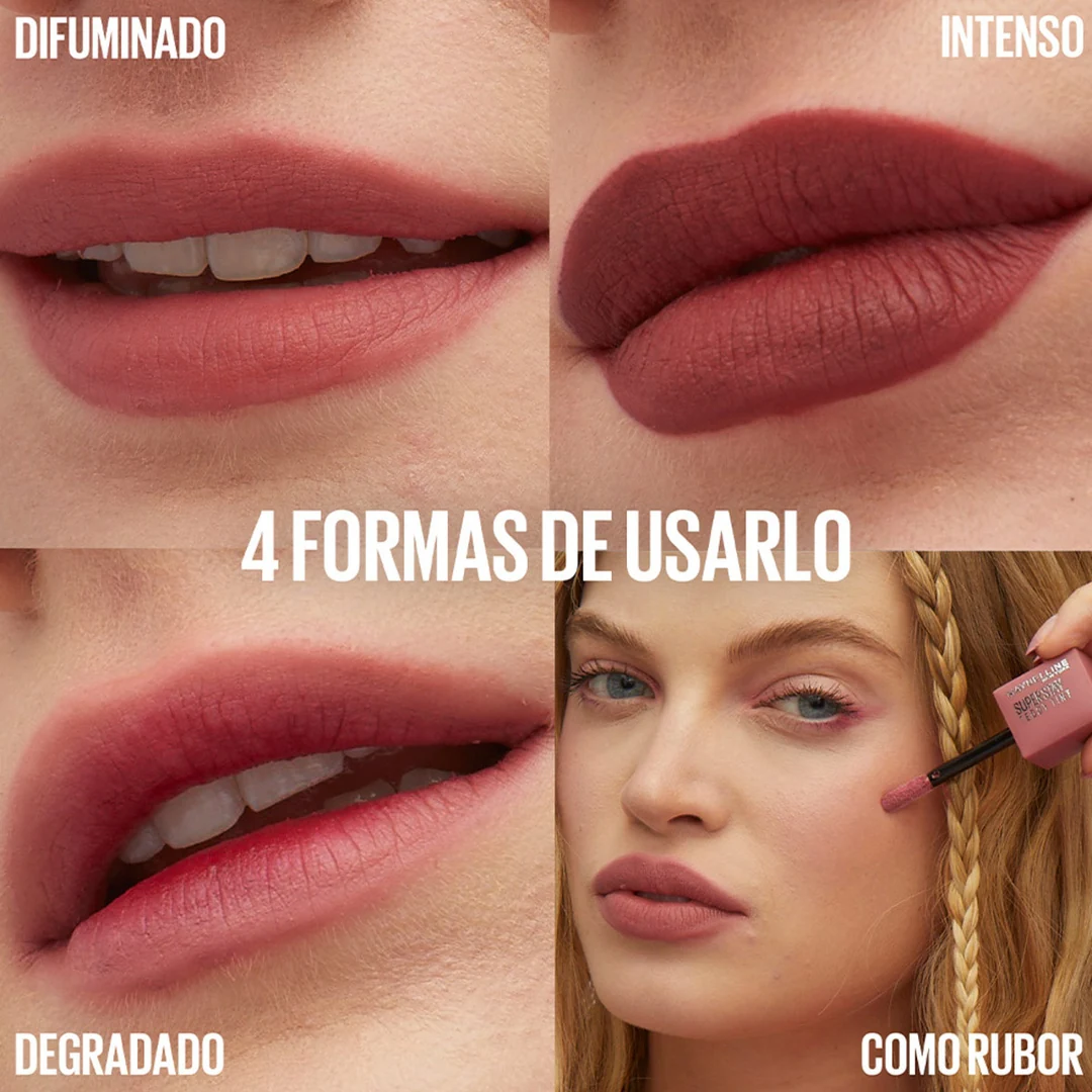 SET LABIALES MAYBELLINE TEDDY TINT SKINNYDIP 15+KNEEHIGH 55+MÁSCARA TEAR 20 - 6