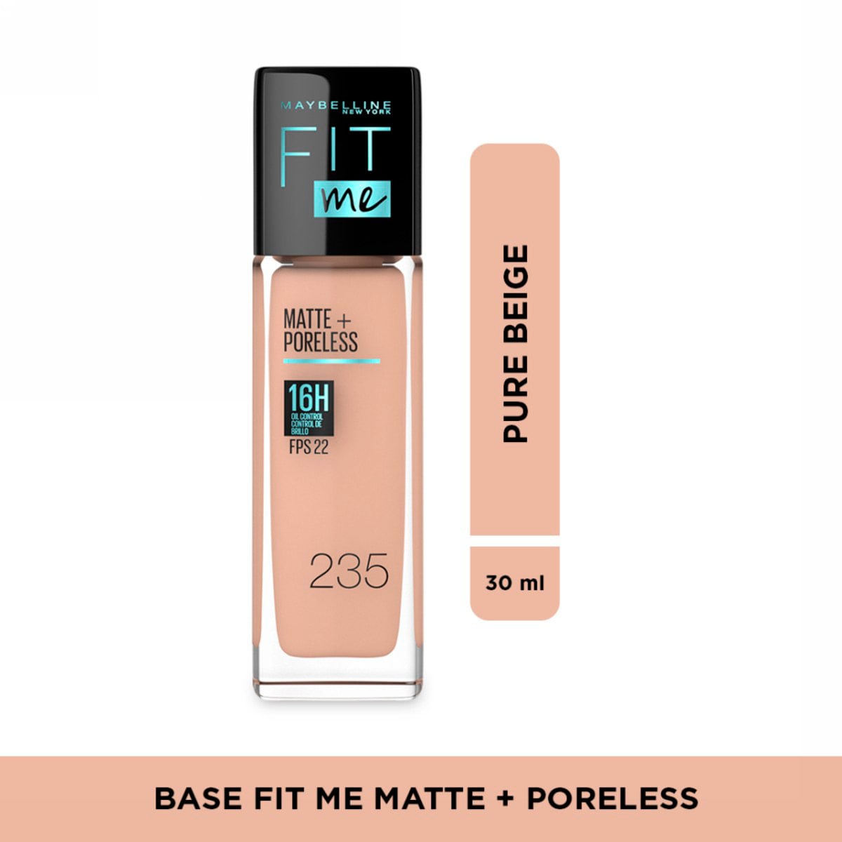 SET ROSTRO MAYBELLINE MATE FIT ME POLVO COMPACTO NATURAL BEIGE 220+BASE LÍQUIDA NATURAL 235 - 3