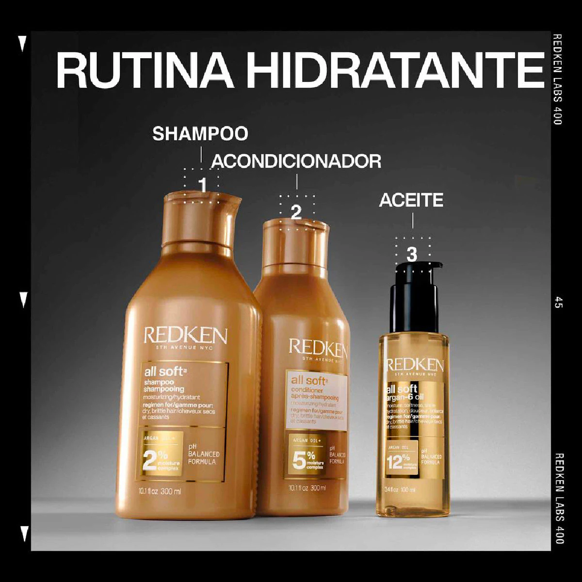 PACK HIDRATACIÓN Y SUAVIDAD REDKEN ALL SOFT - 2
