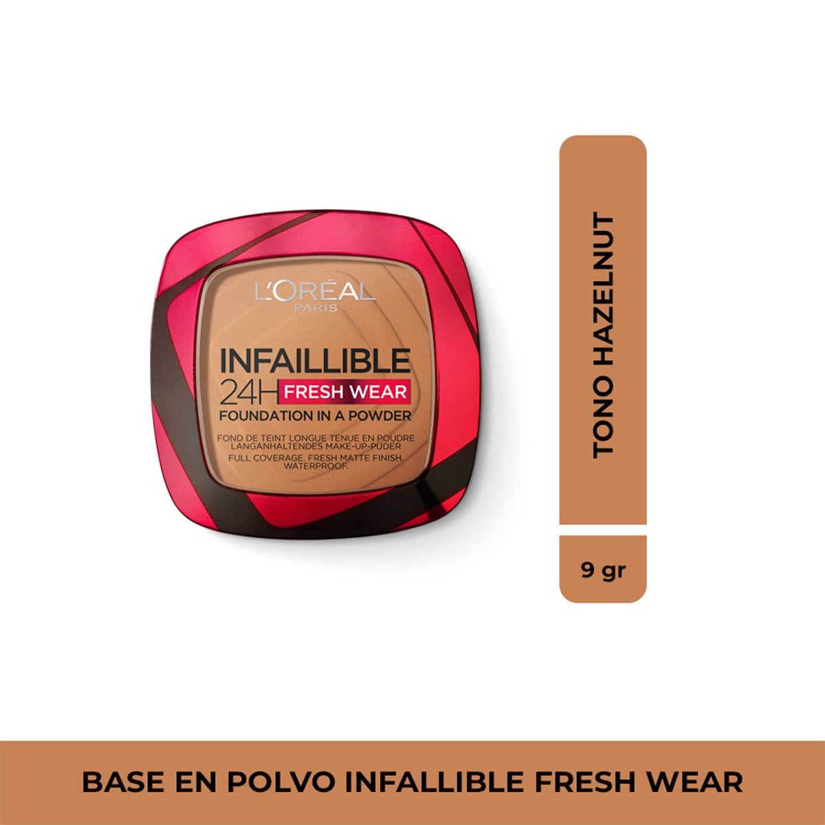 BASE POLVO LOREAL PARIS INFALIBLE HAZELNUT - 1