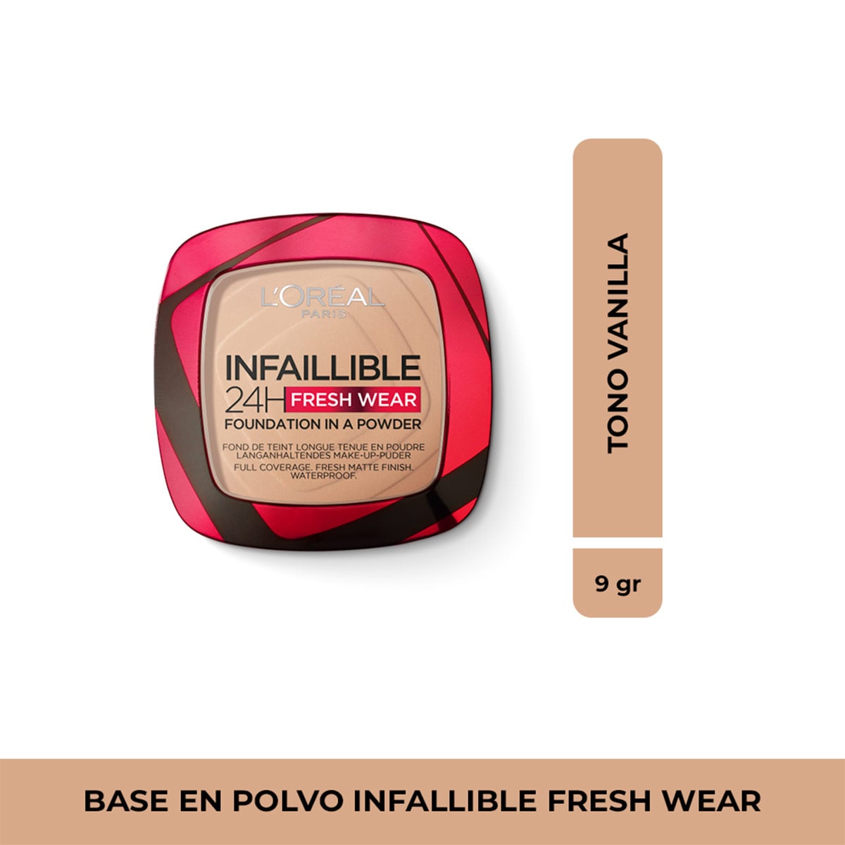 BASE MAQUILLAJE POLVO LOREAL PARIS INFALIBLE VAINILLA - 1