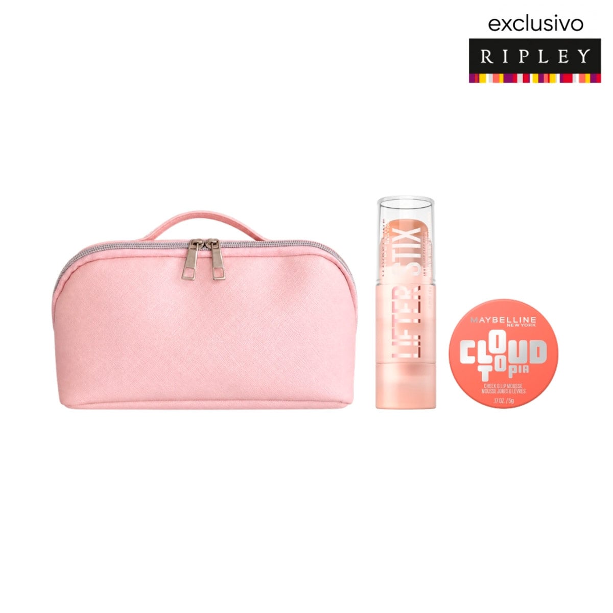 SET MAQUILLAJE MAYBELLINE LABIAL LIFTER STIX TONO 50+CLOUDTOPIA SOLAR SERENITY - 1