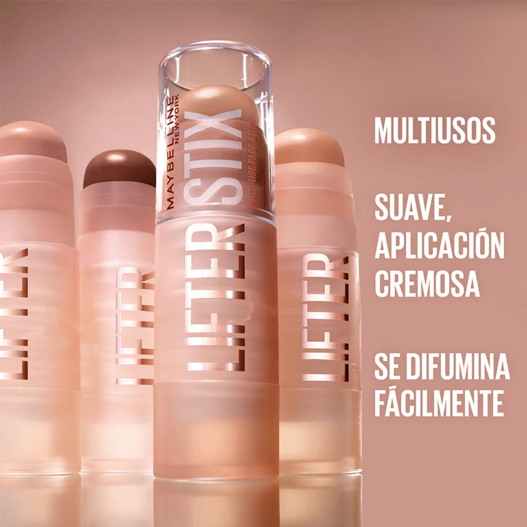 SET MAQUILLAJE MAYBELLINE LABIAL LIFTER STIX TONO 50+CLOUDTOPIA SOLAR SERENITY - 7