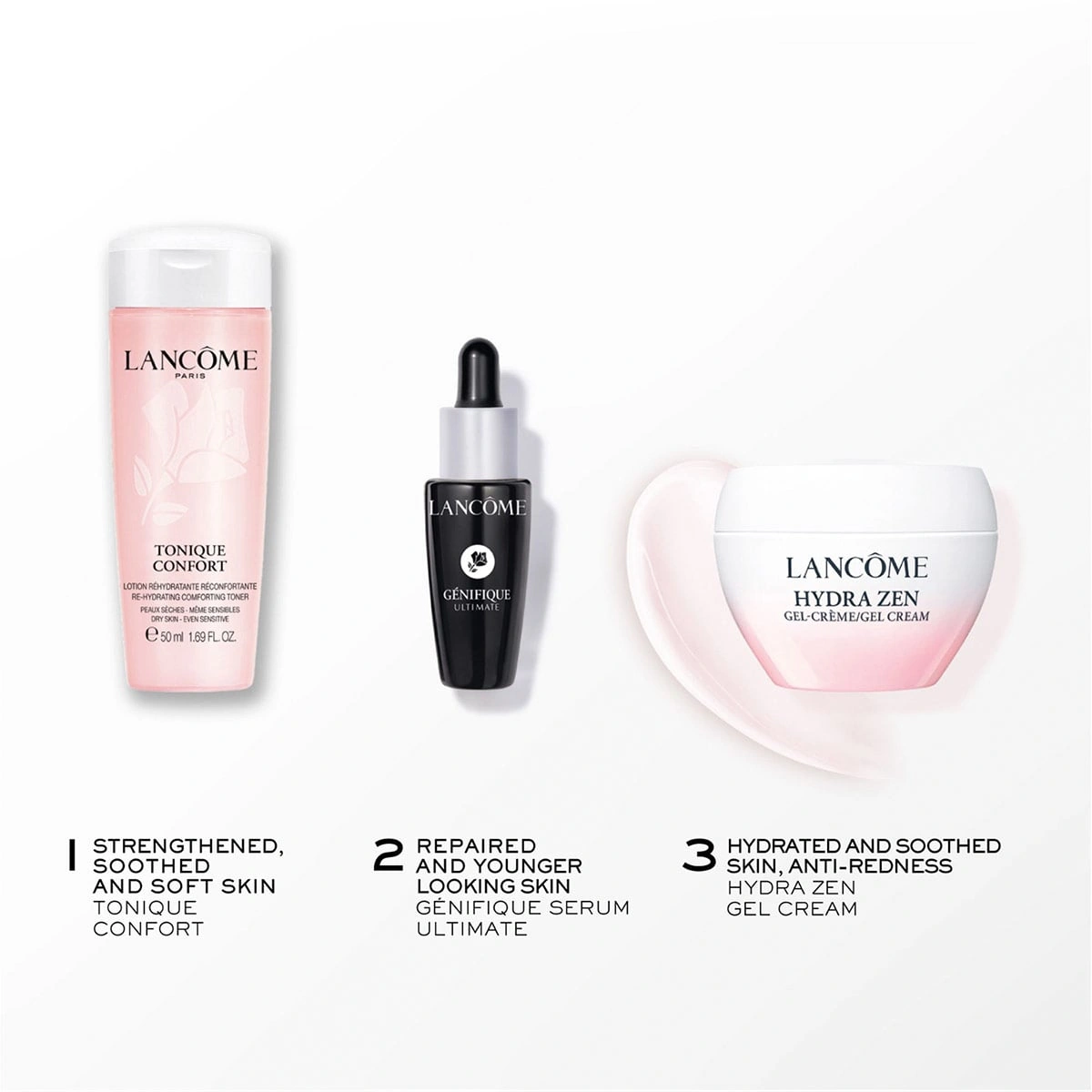 ESTUCHE LANCOME HYDRAZEN GEL CREAM 30ML+50ML+10ML - 2