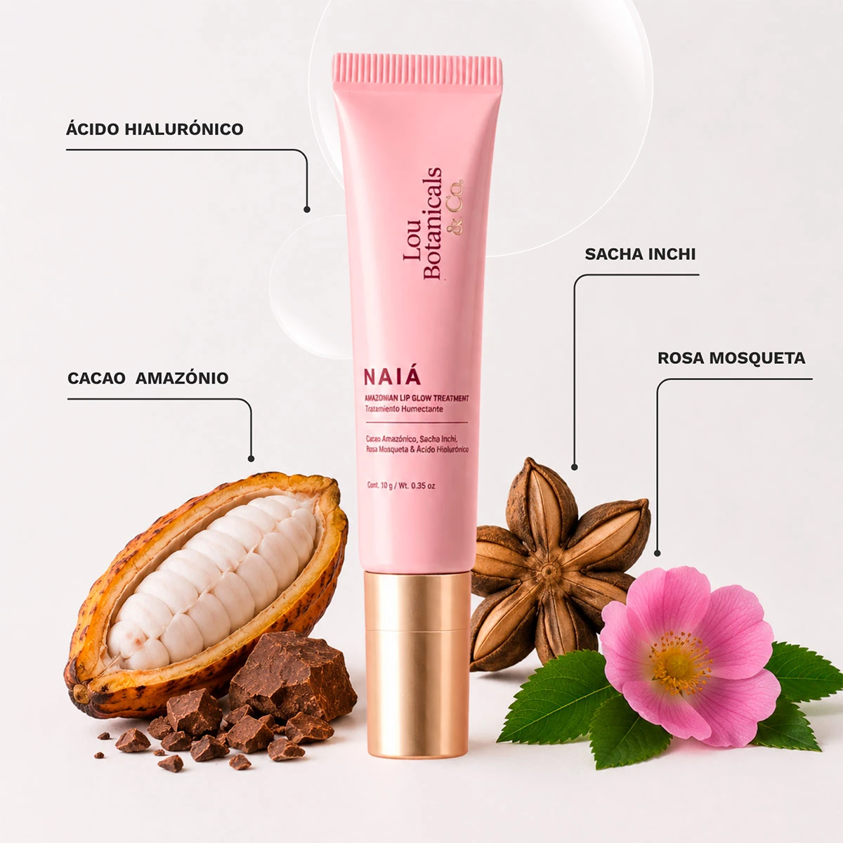 TRATAMIENTO LABIOS LOU BOTANICALS NAIA HUMECTANTE - 5