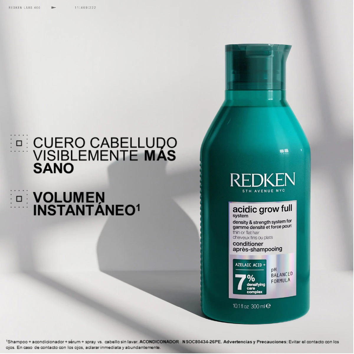ACONDICIONADOR REDKEN ACIDIC GROW FULL SYSTEM 300ML - 2