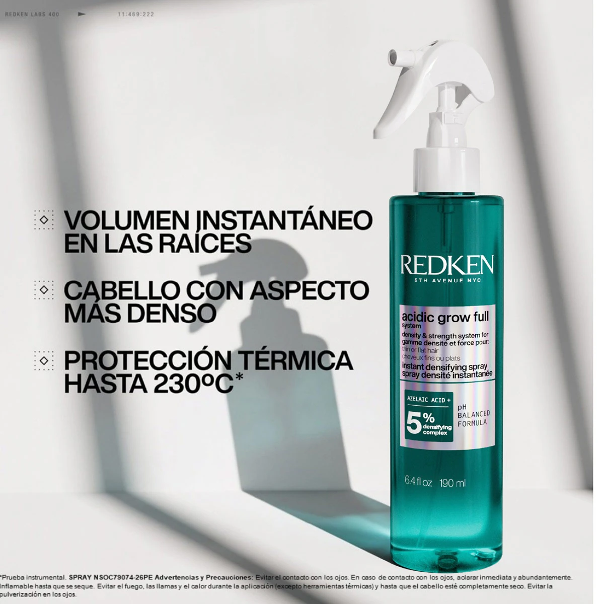 SPRAY REDKEN ACIDIC GROW FULL SYSTEM 190ML - 2