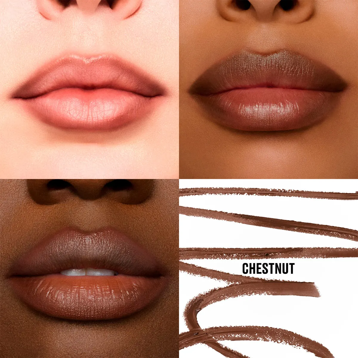 DELINEADOR LABIAL MAC LIPGLAZER GLOSSY LINE CHESTNUT - 3