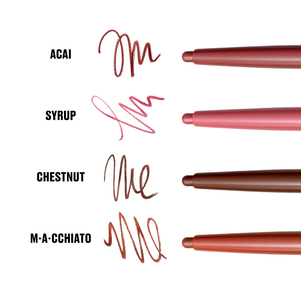 DELINEADOR LABIAL MAC LIPGLAZER GLOSSY LINE CHESTNUT - 4