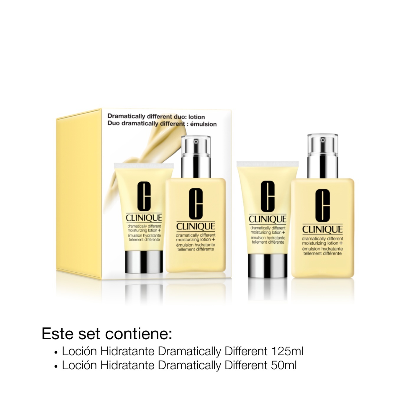 SET TRATAMIENTO CLINIQUE DRAMATICALLY DIFFERENT DÚO 125ML+50ML - 2