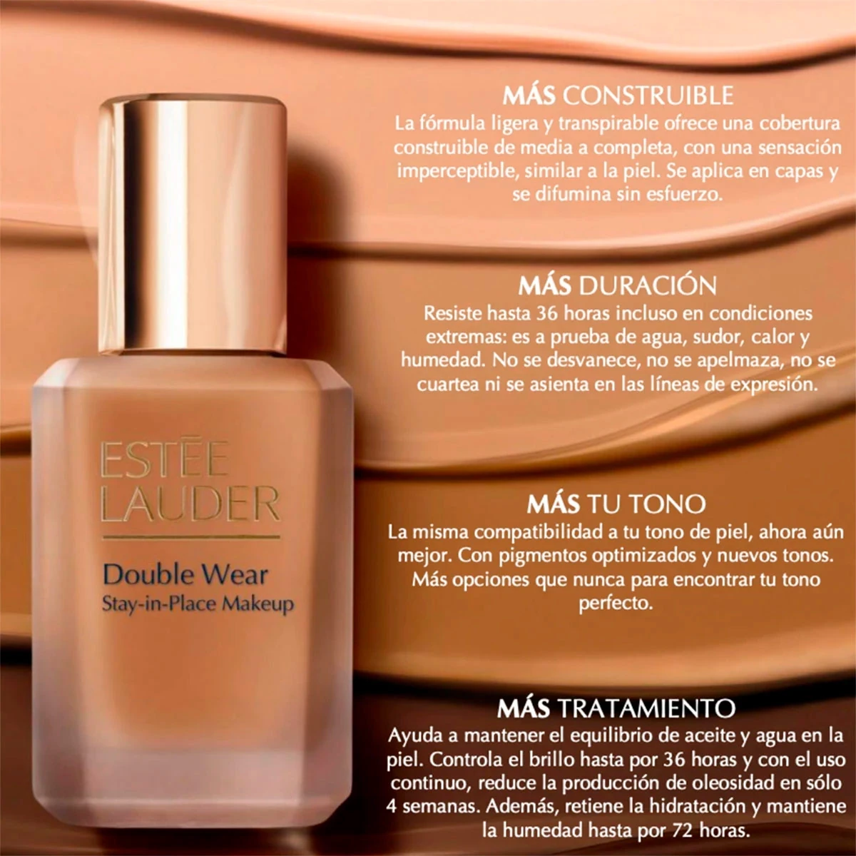 BASE DE MAQUILLAJE ESTEE LAUDER DOUBLEWEAR SPF10 1W1 30ML - 4