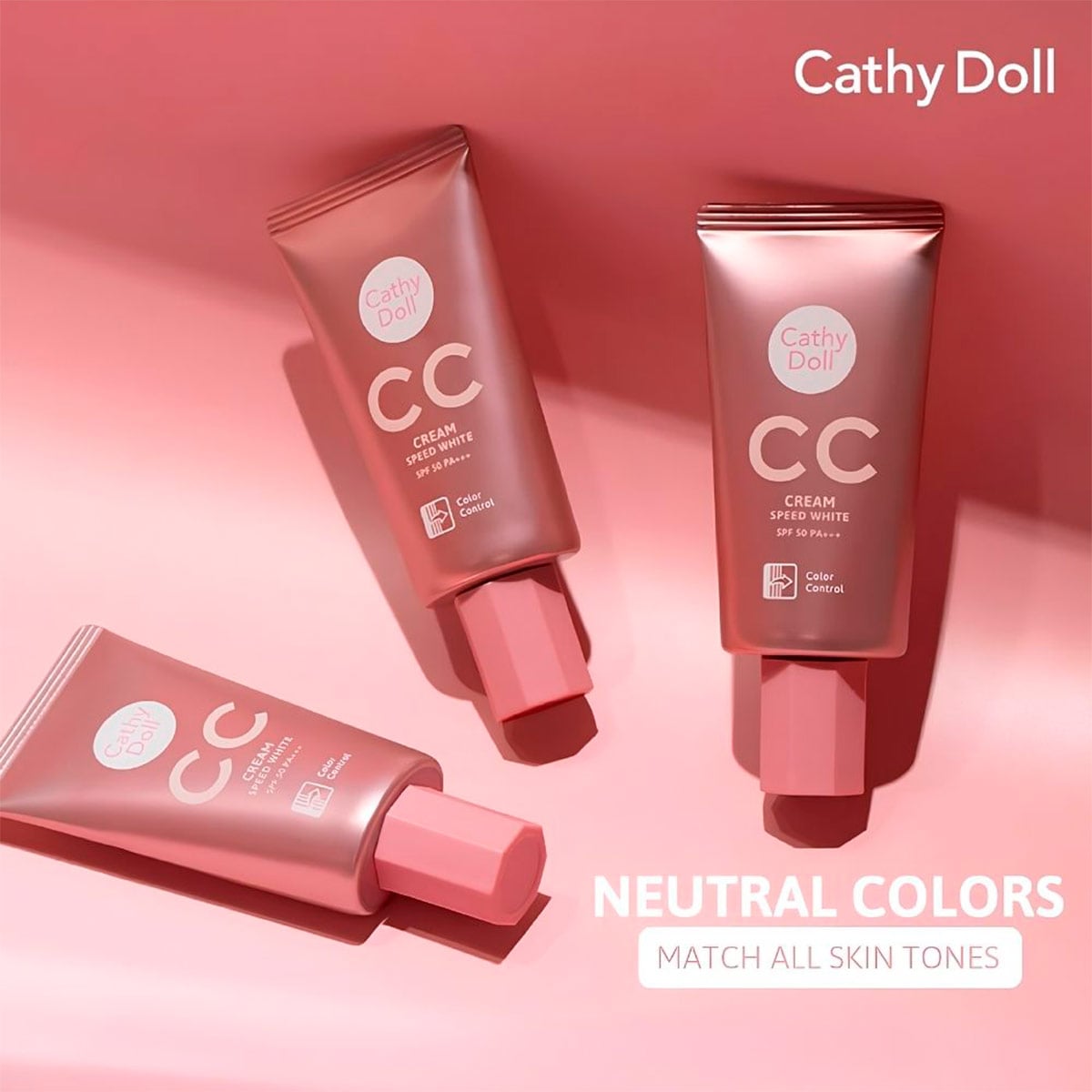CC CREAM CATHY DOLL SPEED WHITE SPF50 PA+++ 50ML L - 2