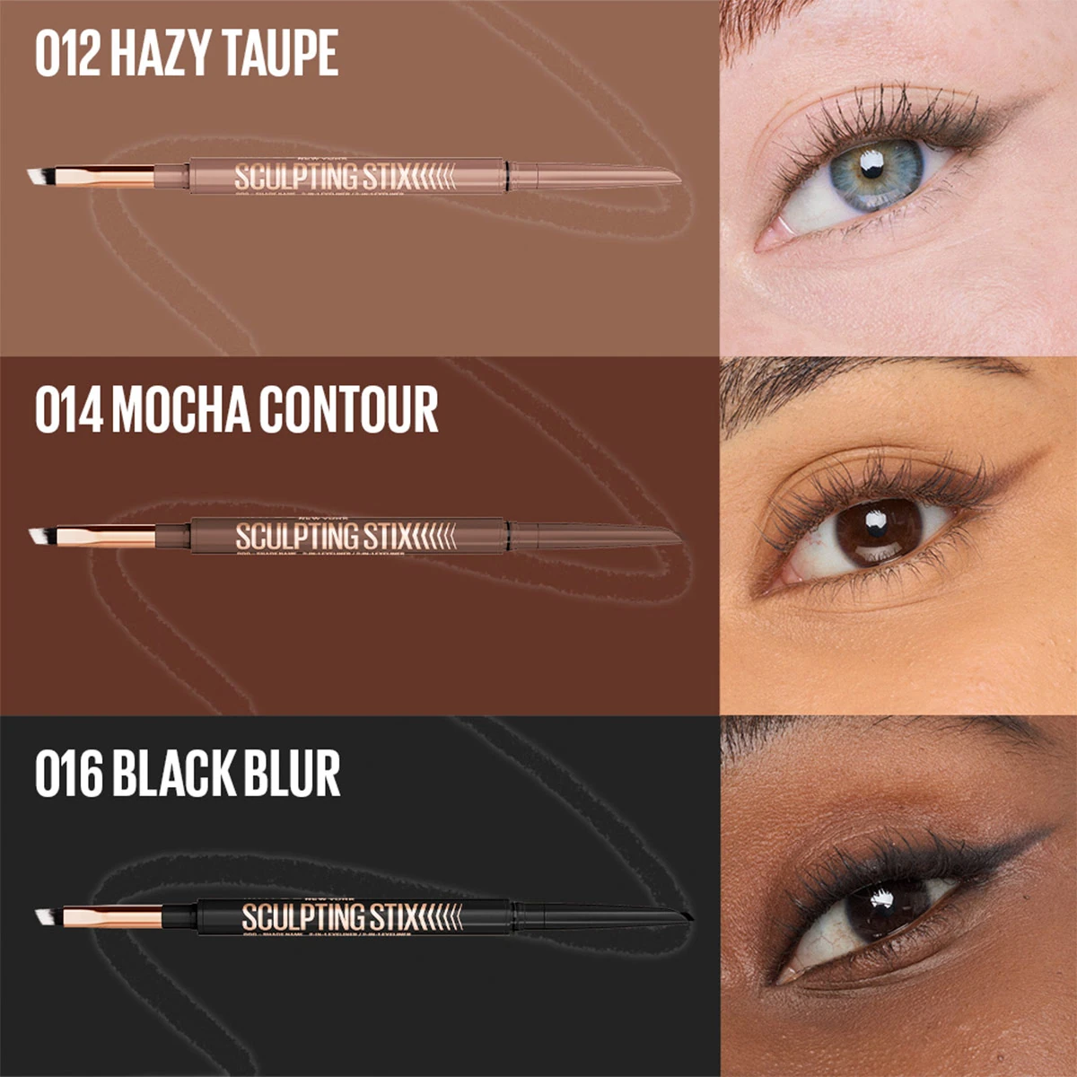 DELINEADOR DE OJOS MAYBELLINE SCULPTING STIX HAZY TAUPE - 8
