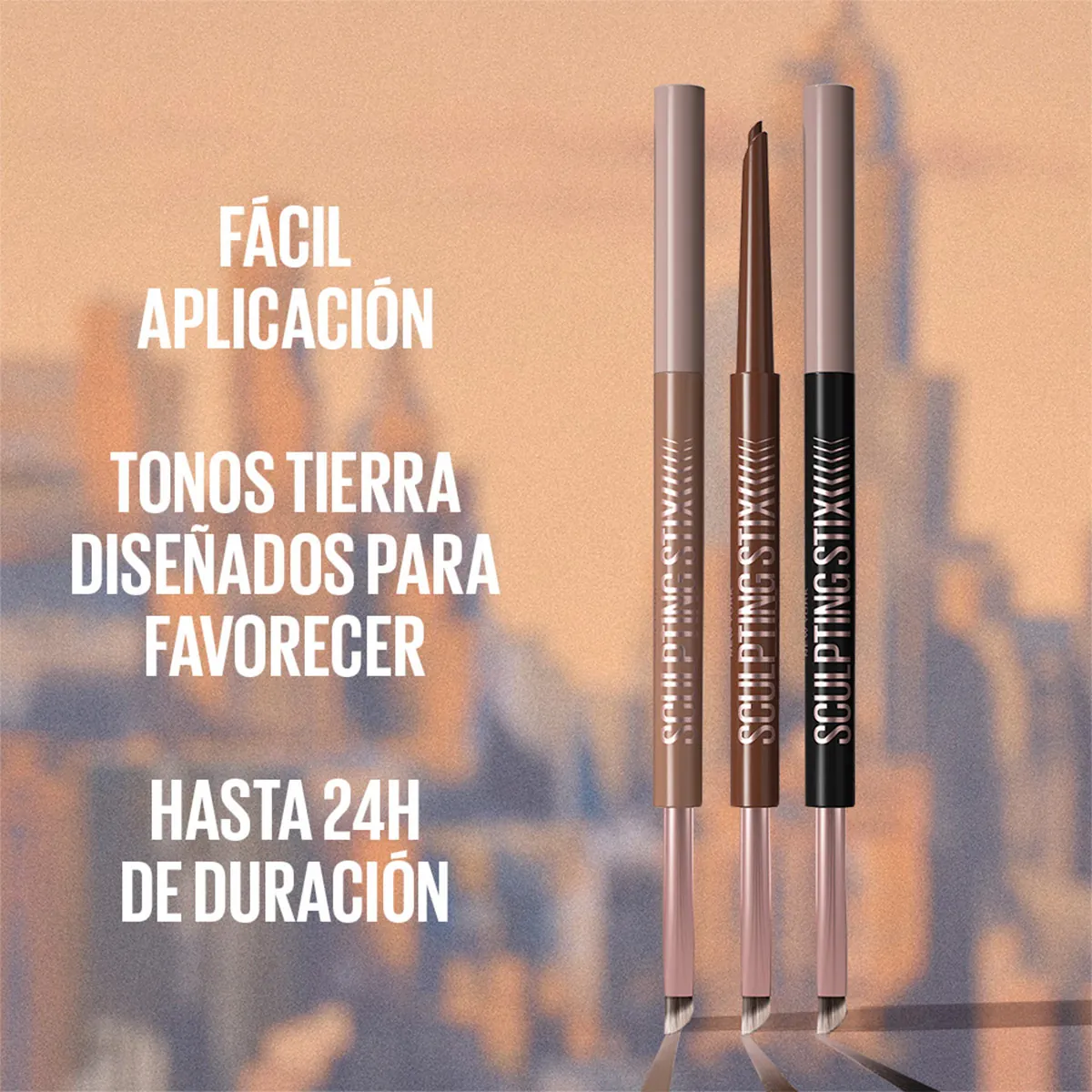 DELINEADOR DE OJOS MAYBELLINE SCULPTING STIX BLACK BLUR - 5