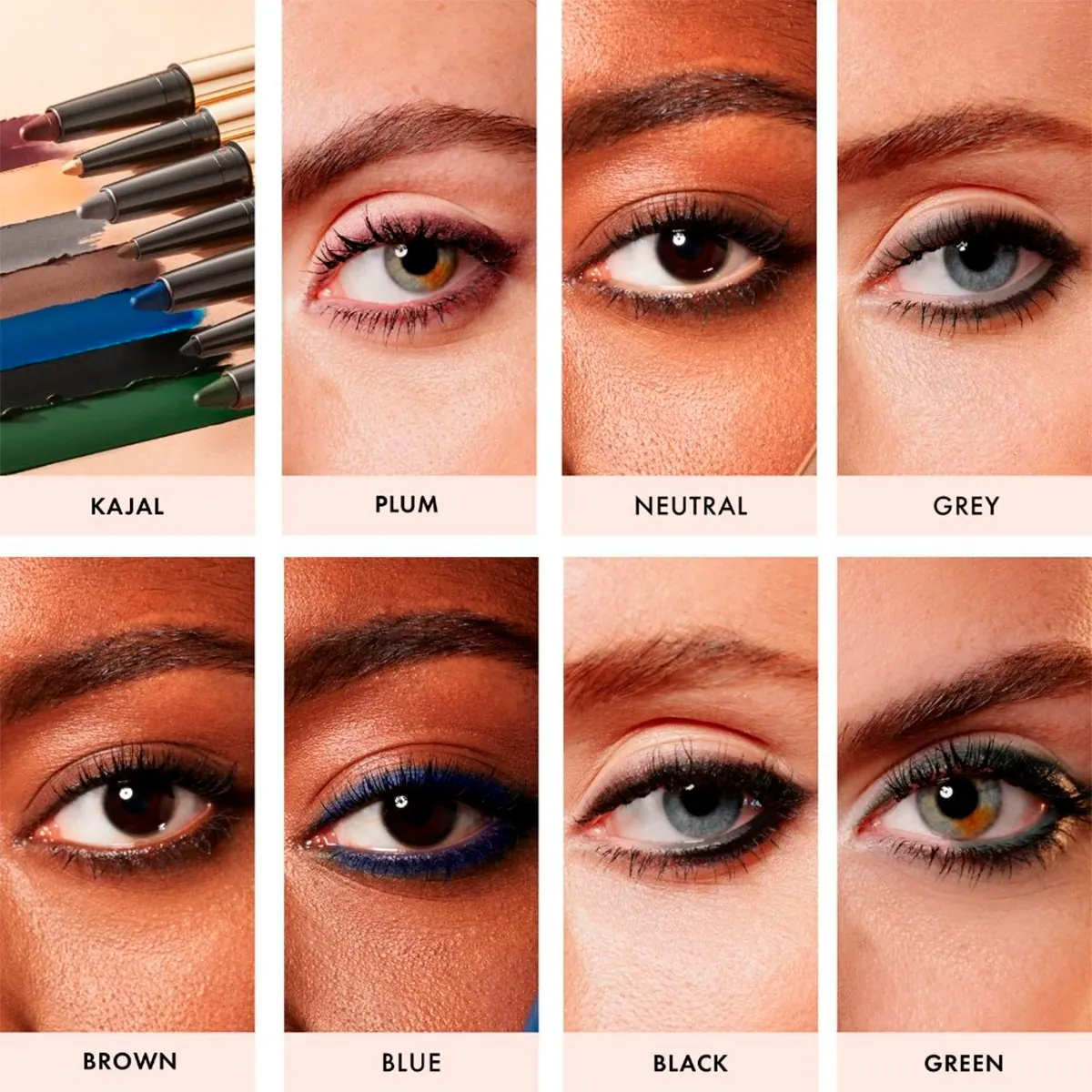 DELINEADOR OJOS ICONIC LONDON SMOKEY EYE DUO KAJAL MIDNIGHT BLACK - 8