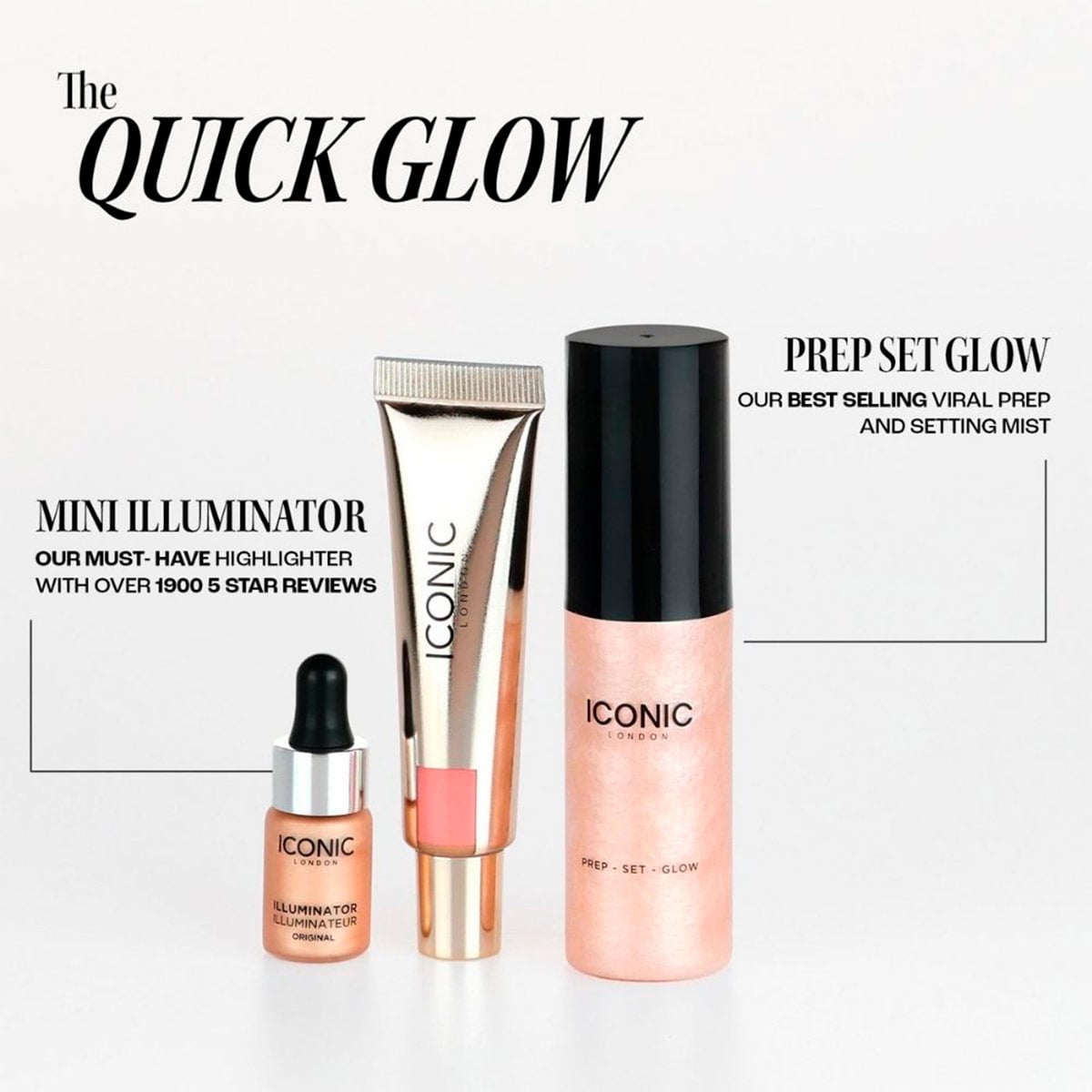 SET MAQULLAJE ICONIC LONDON THE QUICK GLOW - 2