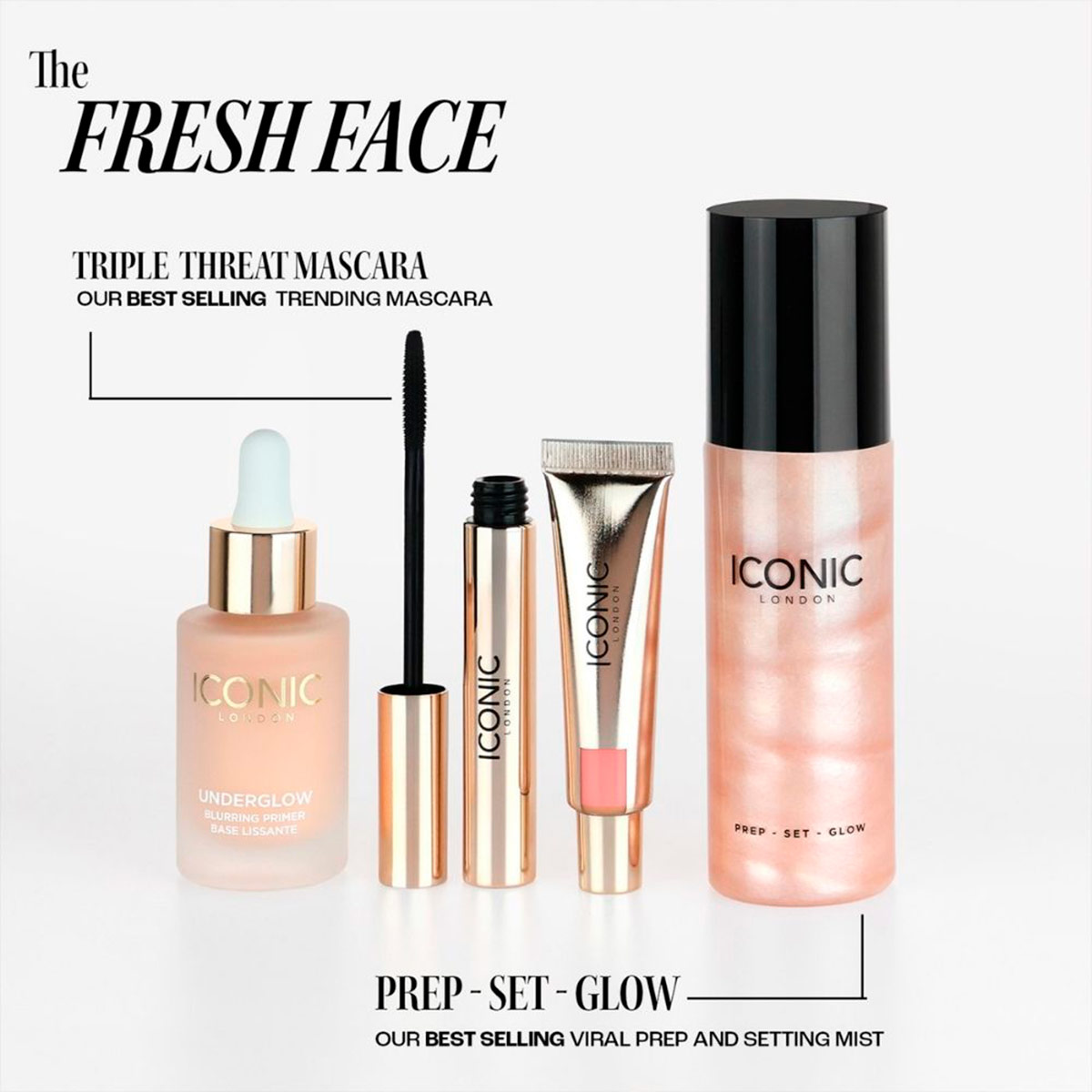 SET MAQUILLAJE ICONIC LONDON THE FRESH FACE ALL IN ONE FACE GIFT - 3