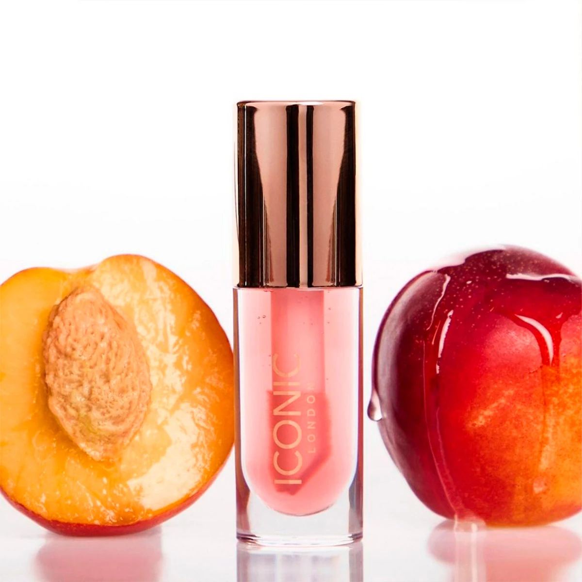 ACEITE LABIAL ICONIC LONDON LUSTRE LIP OIL - SHE'S A PEACH - 4