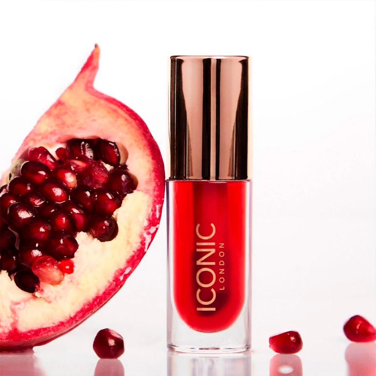 ACEITE LABIAL ICONIC LONDON LUSTRE LIP OIL - POMEGRANATE CRUSH ONE TO WATCH - 4