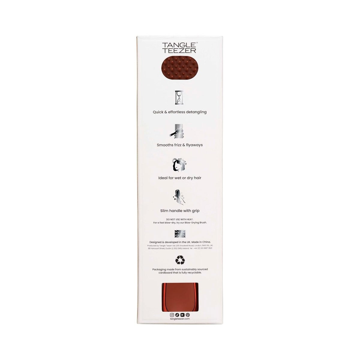 CEPILLO TANGLE TEEZER ULTIMATE DETANGLER CHROME CHOCOLATE BRONZE - 2