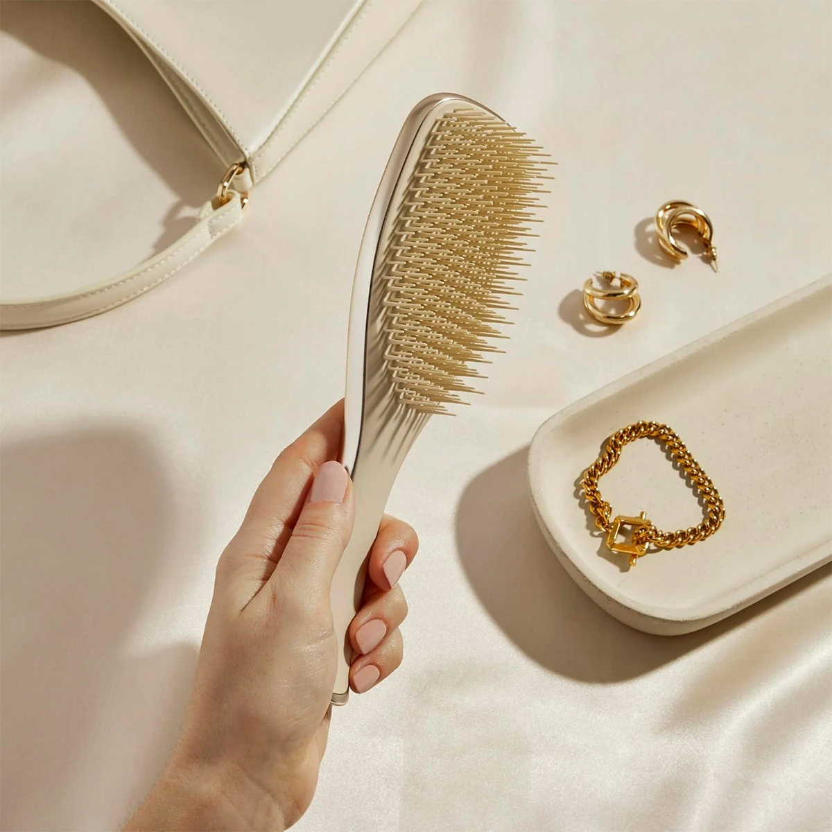CEPILLO TANGLE TEEZER ULTIMATE DETANGLER CHROME CHAMPAGNE GOLD - 8