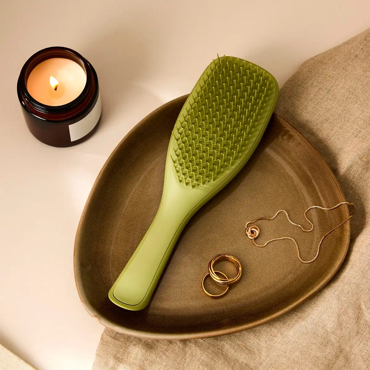 CEPILLO TANGLE TEEZER ULTIMATE DETANGLER MATTE OLIVE GREEN - 7