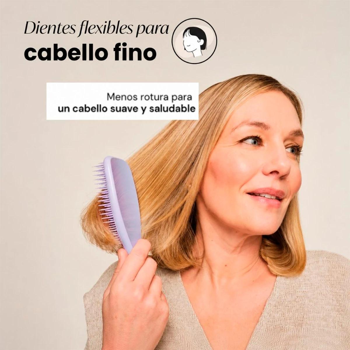 CEPILLO TANGLE TEEZER FINE & FRAGILE LILAC - 4