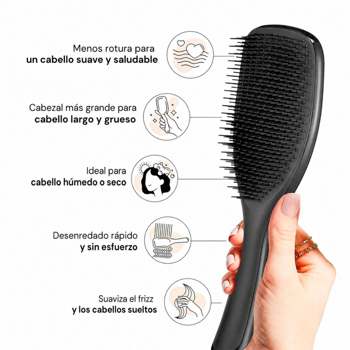 CEPILLO TANGLE TEEZER ULTIMATE DETANGLER LARGE BLACK - 3