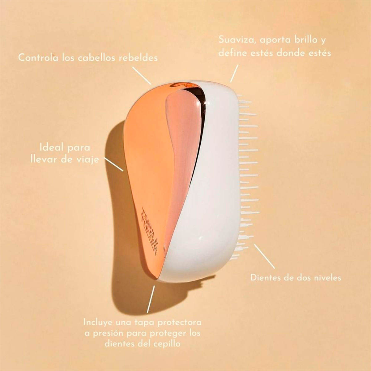 CEPILLO TANGLE TEEZER COMPACT STYLER ROSE GOLD - 4