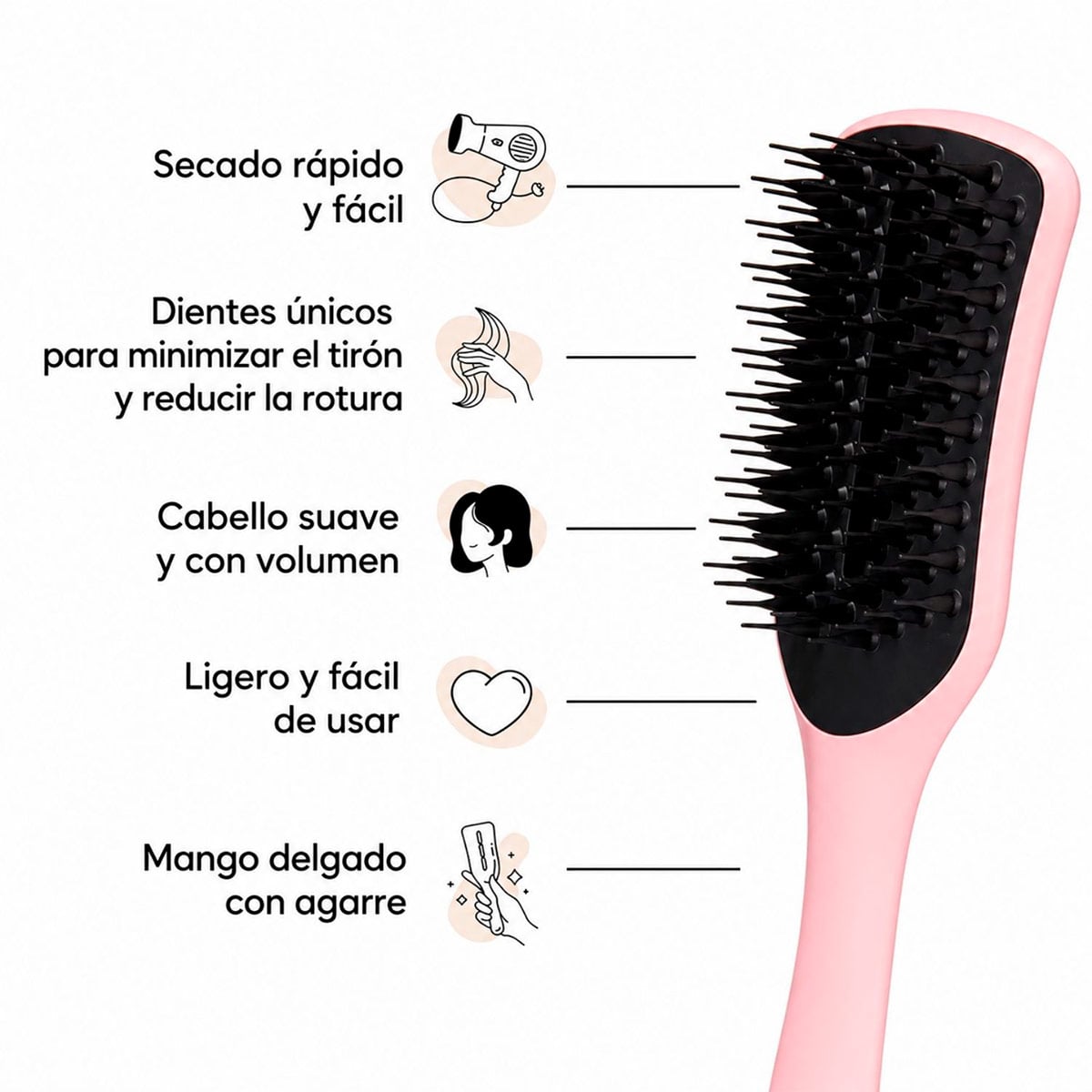 CEPILLO TANGLE TEEZER ULTIMATE BLOW DRY - DUSKY PINK - 6