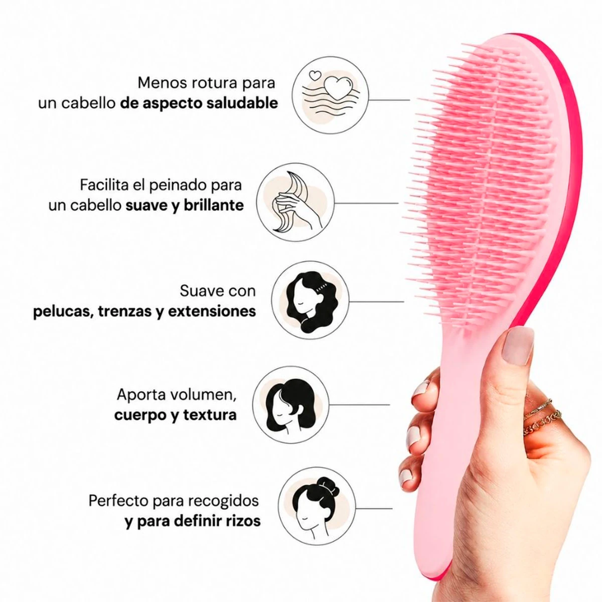 CEPILLO TANGLE TEEZER ULTIMATE STYLER BRIGHT PINK - 3