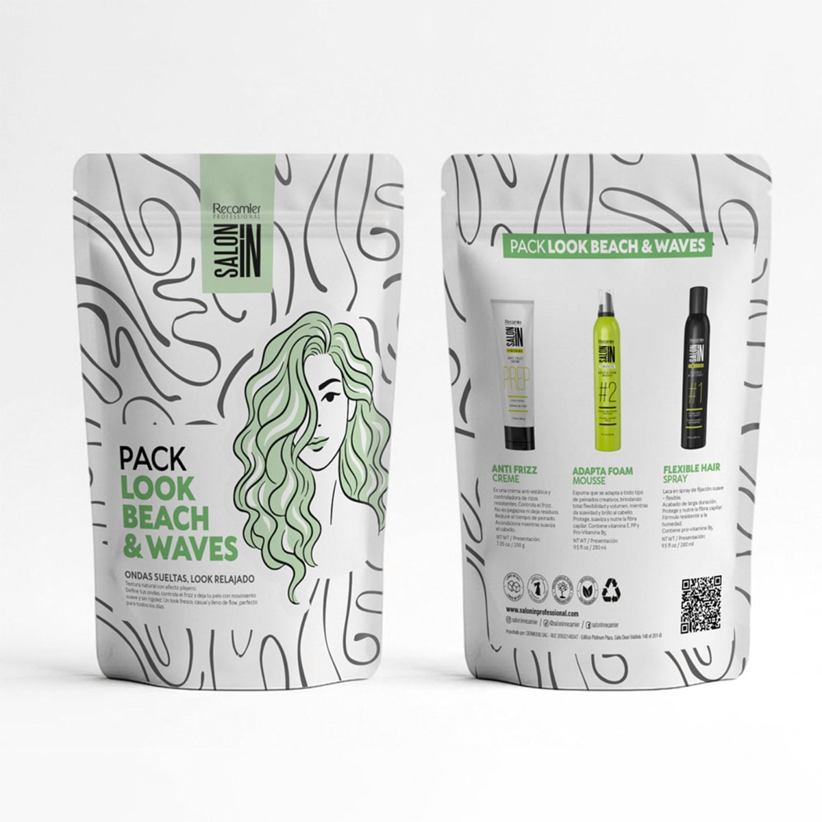 MOUSSE ANTIFRIZZ SALON IN PACKS LOOK BEACH & WAVES - 1