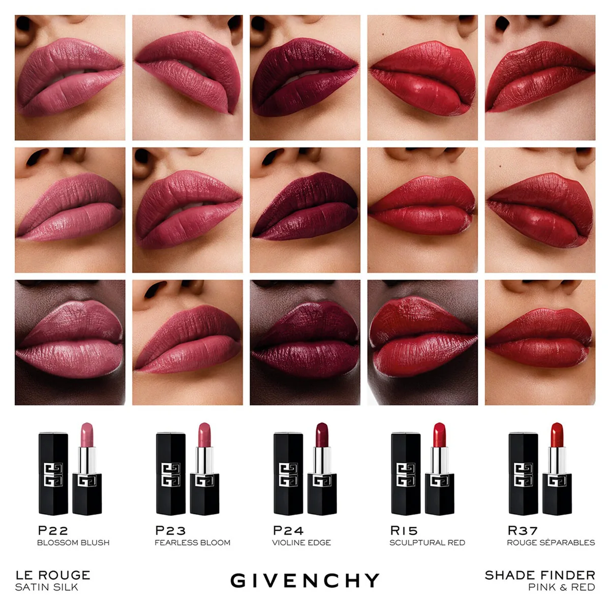 LABIAL GIVENCHY LE ROUGE SATIN SILK VIOLINE EDGE - 5
