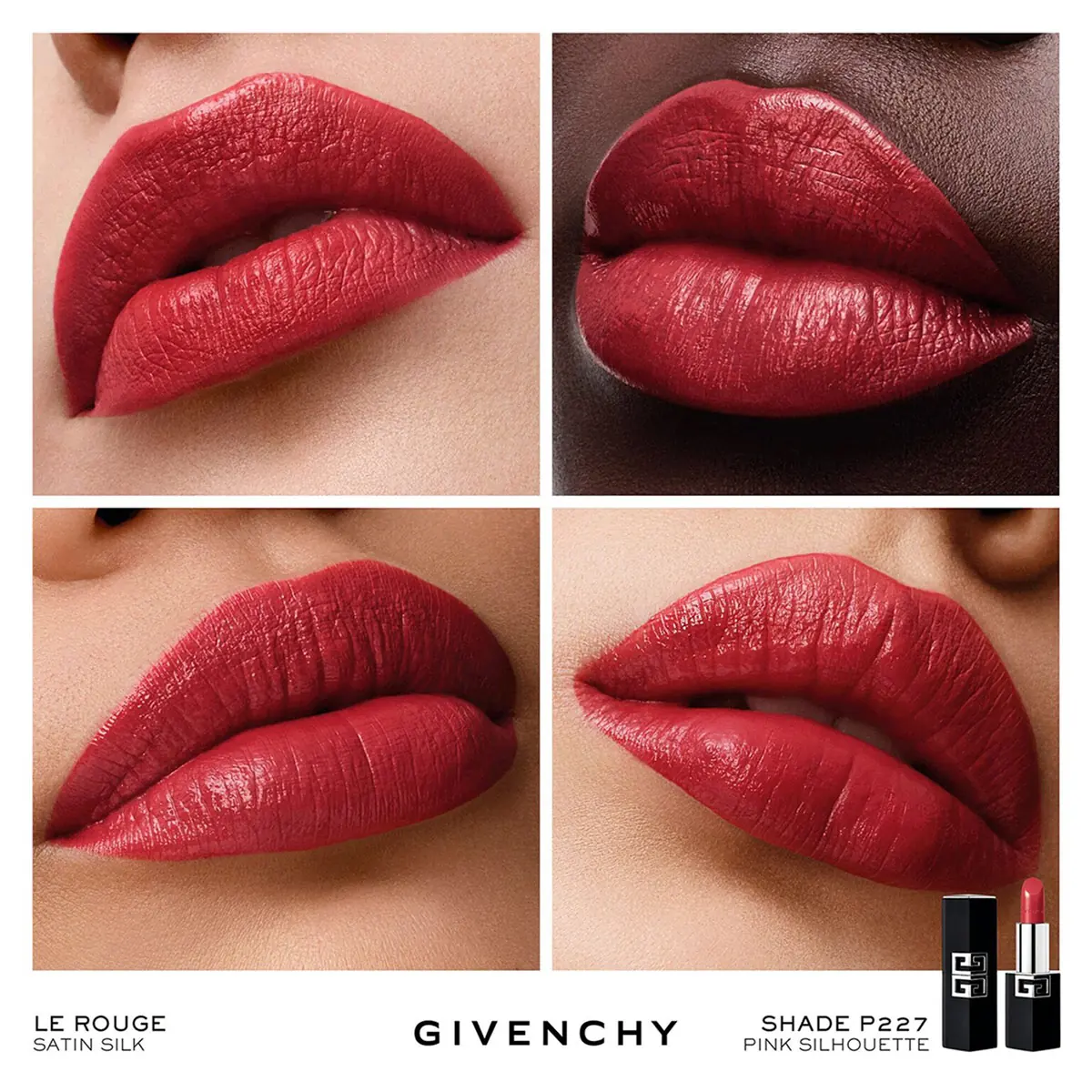 LABIAL GIVENCHY LE ROUGE SATIN SILK PINK SILHOUETTE - 5