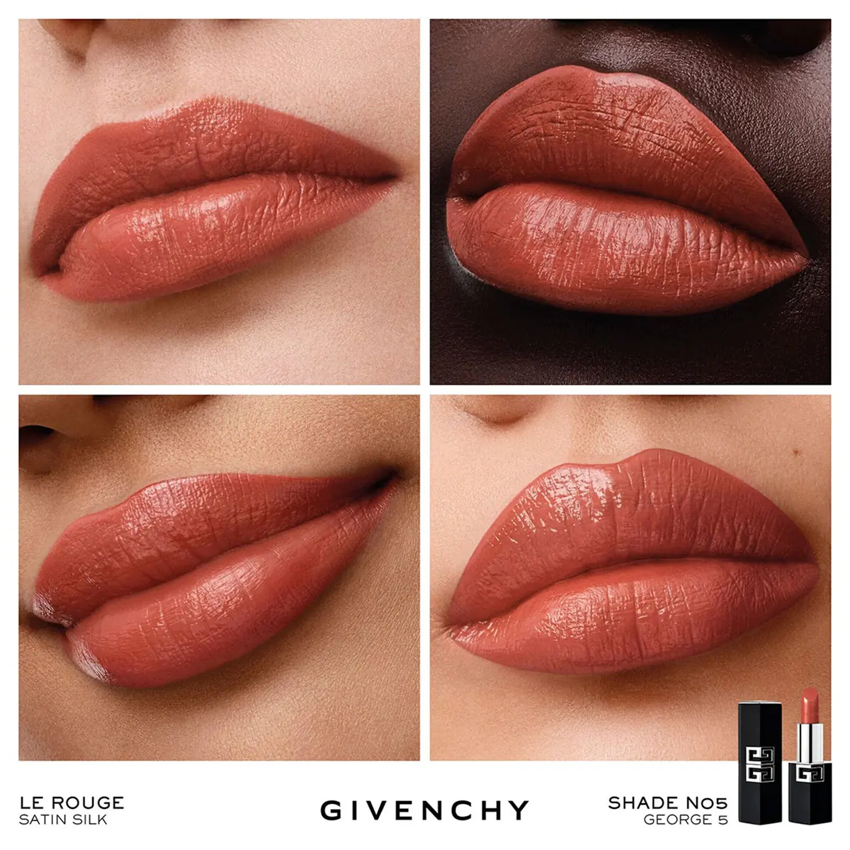 LABIAL GIVENCHY LE ROUGE SATIN SILK GEORGE V - 5