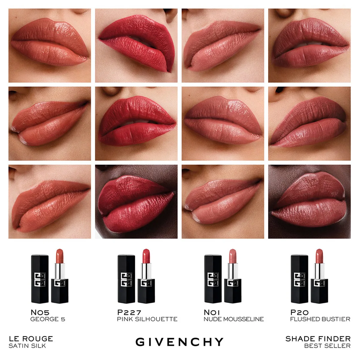 LABIAL GIVENCHY LE ROUGE SATIN SILK GEORGE V - 6