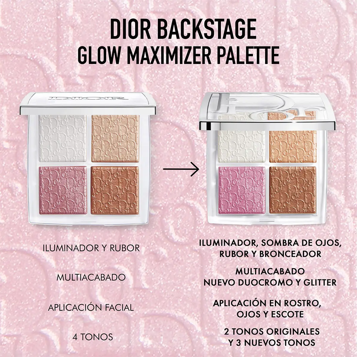 ILUMINADOR DIOR GLOW MAXIMIZER PALETTE 003 PEARLY PEACH GLOW - 9