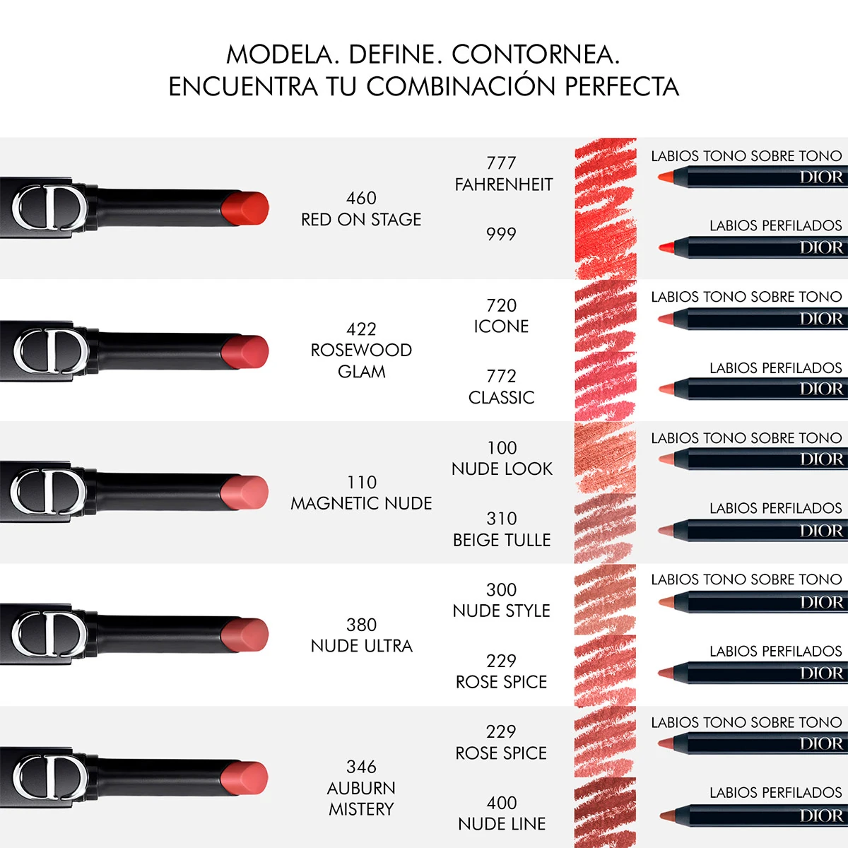 LABIAL DIOR ROUGE DIOR ON STAGE MATE 422 ROSEWOOD GLAM - 6