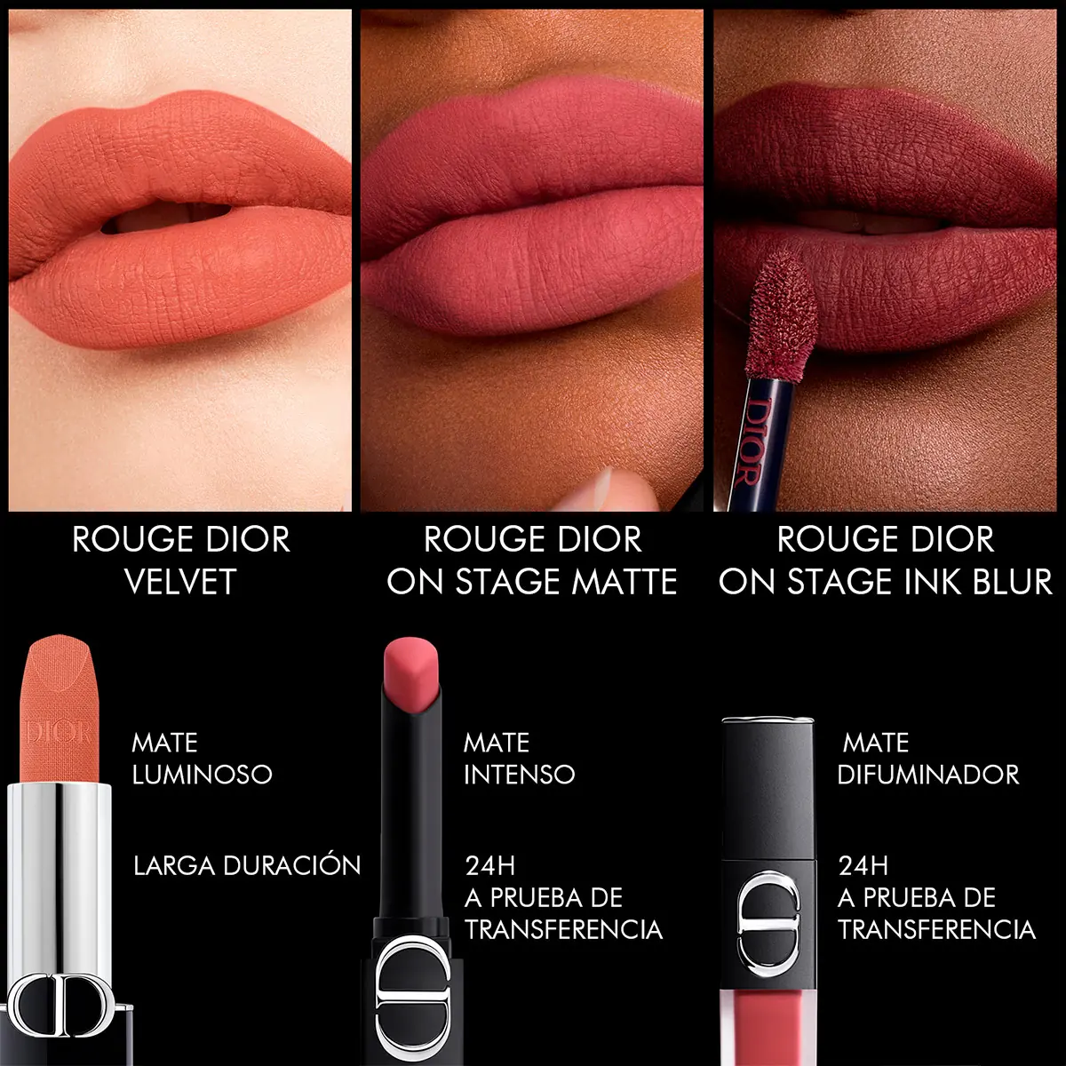 LABIAL DIOR ROUGE DIOR ON STAGE MATE 422 ROSEWOOD GLAM - 7