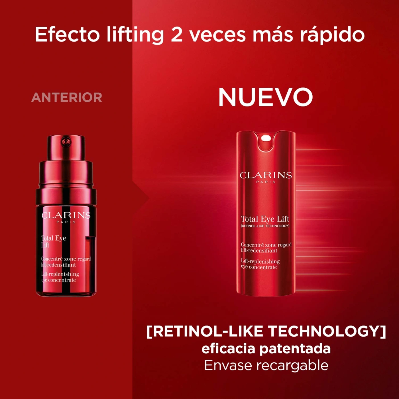 CONTORNO DE OJOS CLARINS TOTAL EYE LIFT REAFIRMANTE 15ML - 8