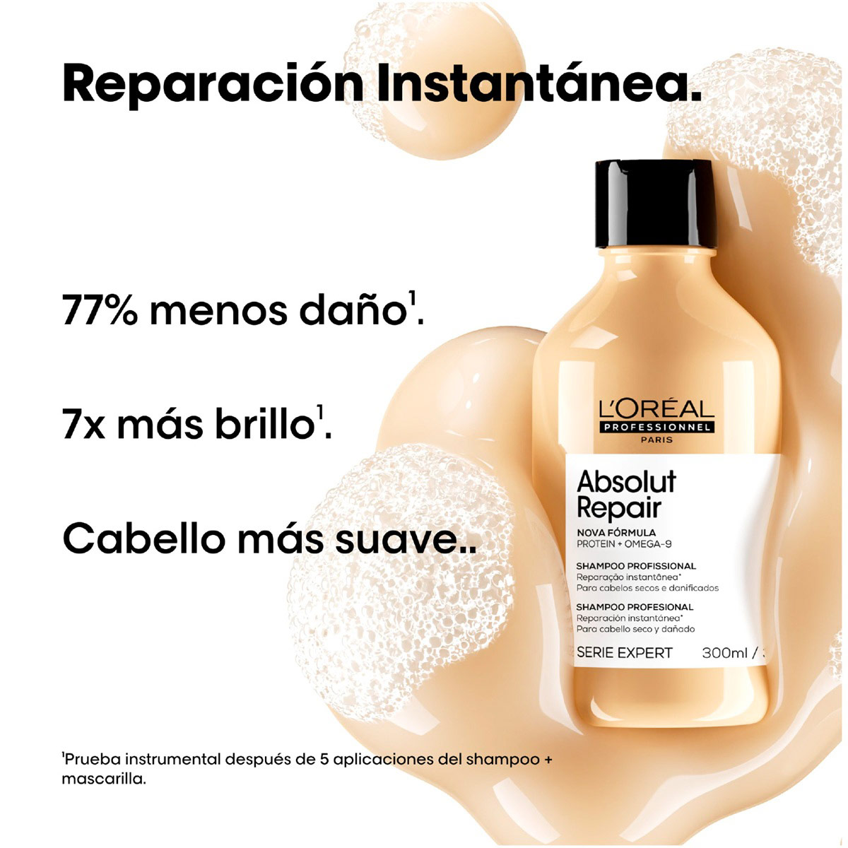 REFILL SHAMPOO LOREAL PROFESSIONNEL ABSOLUT REPAIR 240ML - 1