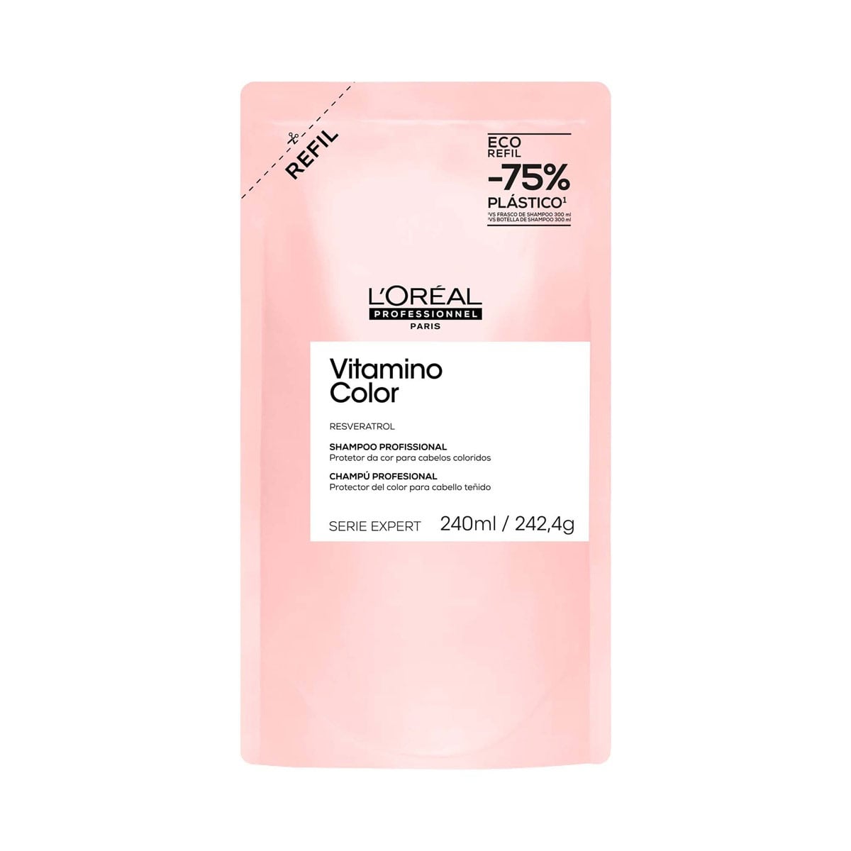 REFILL SHAMPOO LOREAL PROFESSIONNEL VITAMINO COLOR 240ML - 2