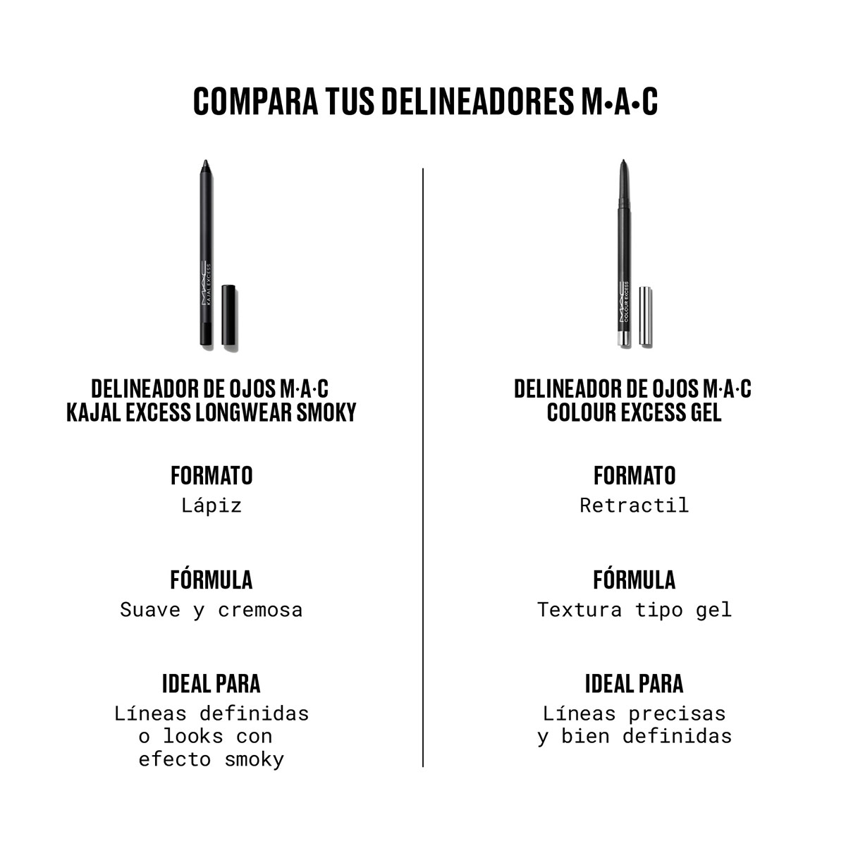 DELINEADOR DE OJOS MAC KAJAL EXCESS LONGWEAR SMOKY BARK - 5