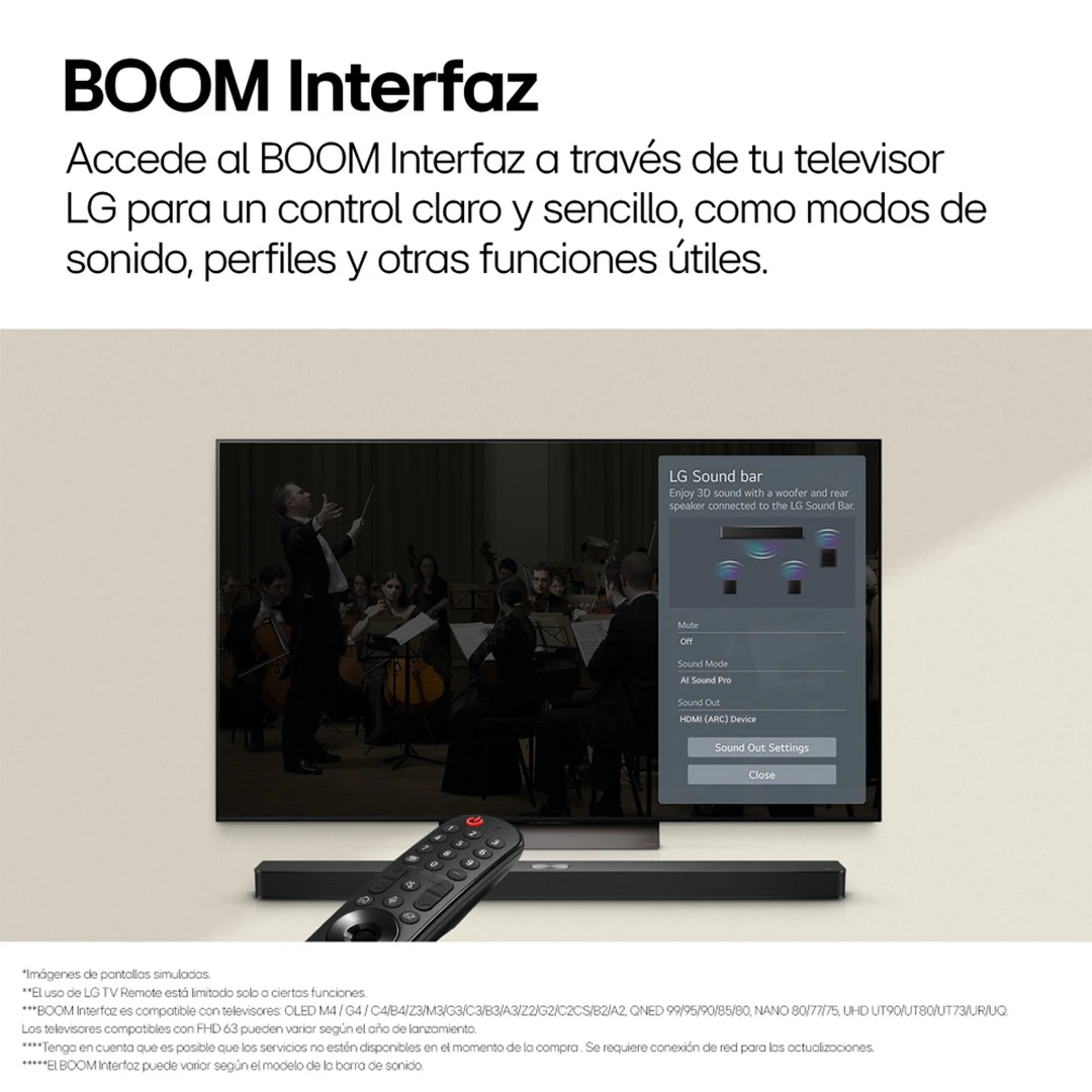HOME THEATER LG SOUNDBAR S60TR 5.1ch CANALES CON SONIDO ENVOLVENTE Y ALTAVOCES 440W - 5