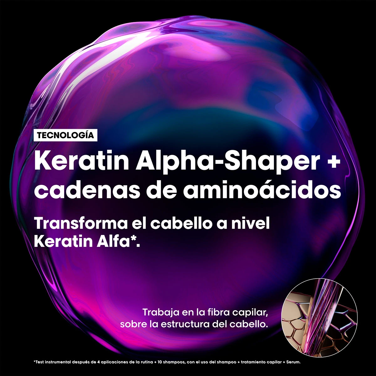 DUO LOREAL PROFESSIONNEL KERATIN ALPHA SLEEK 250ML+150ML - 6