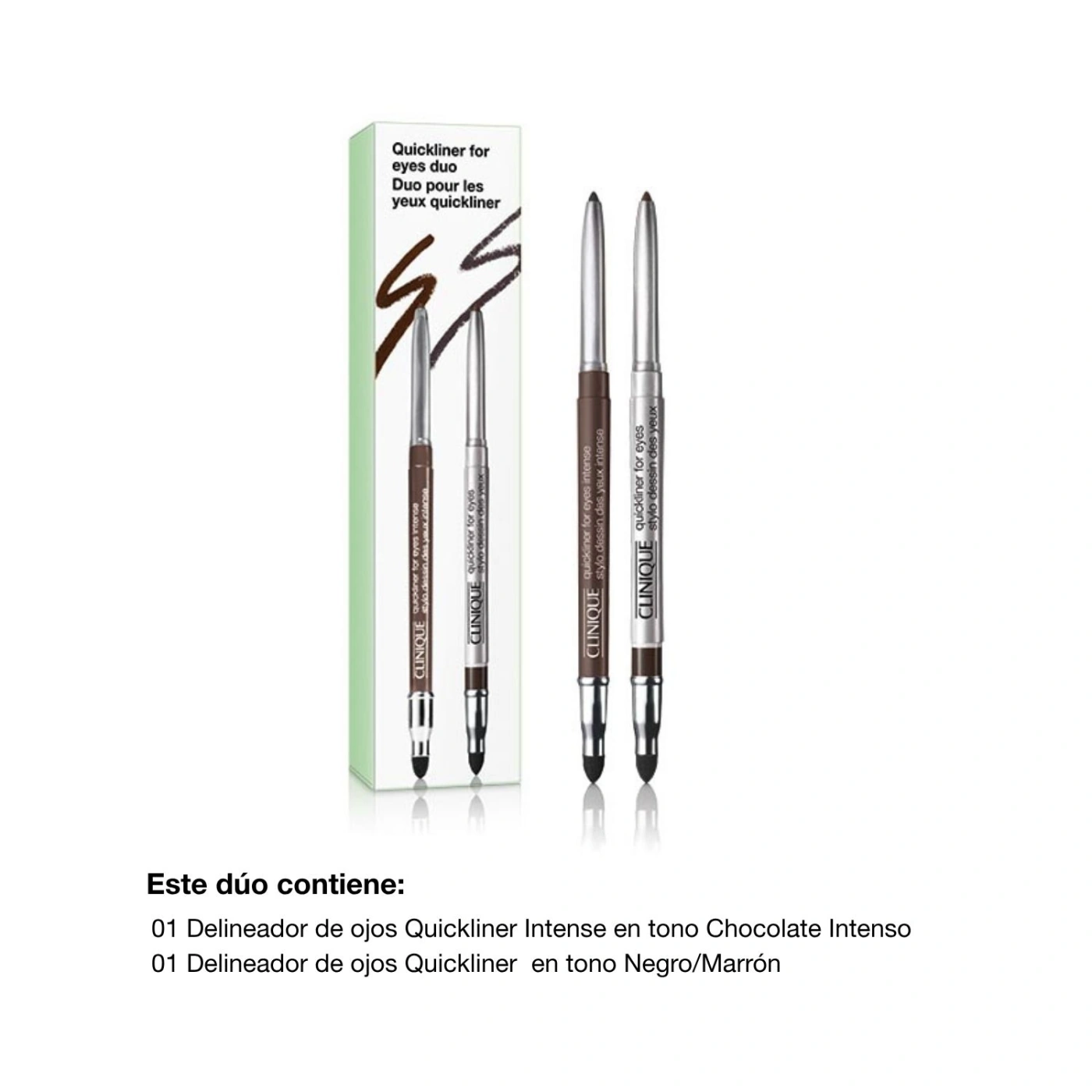 DÚO DELINEADORES PARA OJOS CLINIQUE QUICKLINER - 2