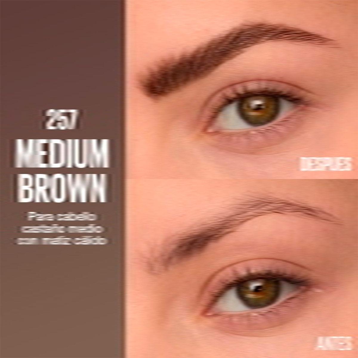 LAPIZ DE CEJAS MAYBELLINE BROW INSERTS 2 IN 1 MEDIUM BROWN - 8
