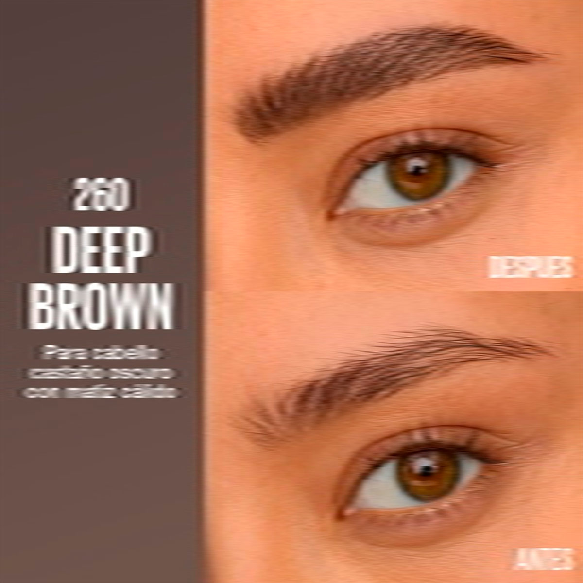 LAPIZ DE CEJAS MAYBELLINE BROW INSERTS 2 IN 1 DEEP BROWN - 8