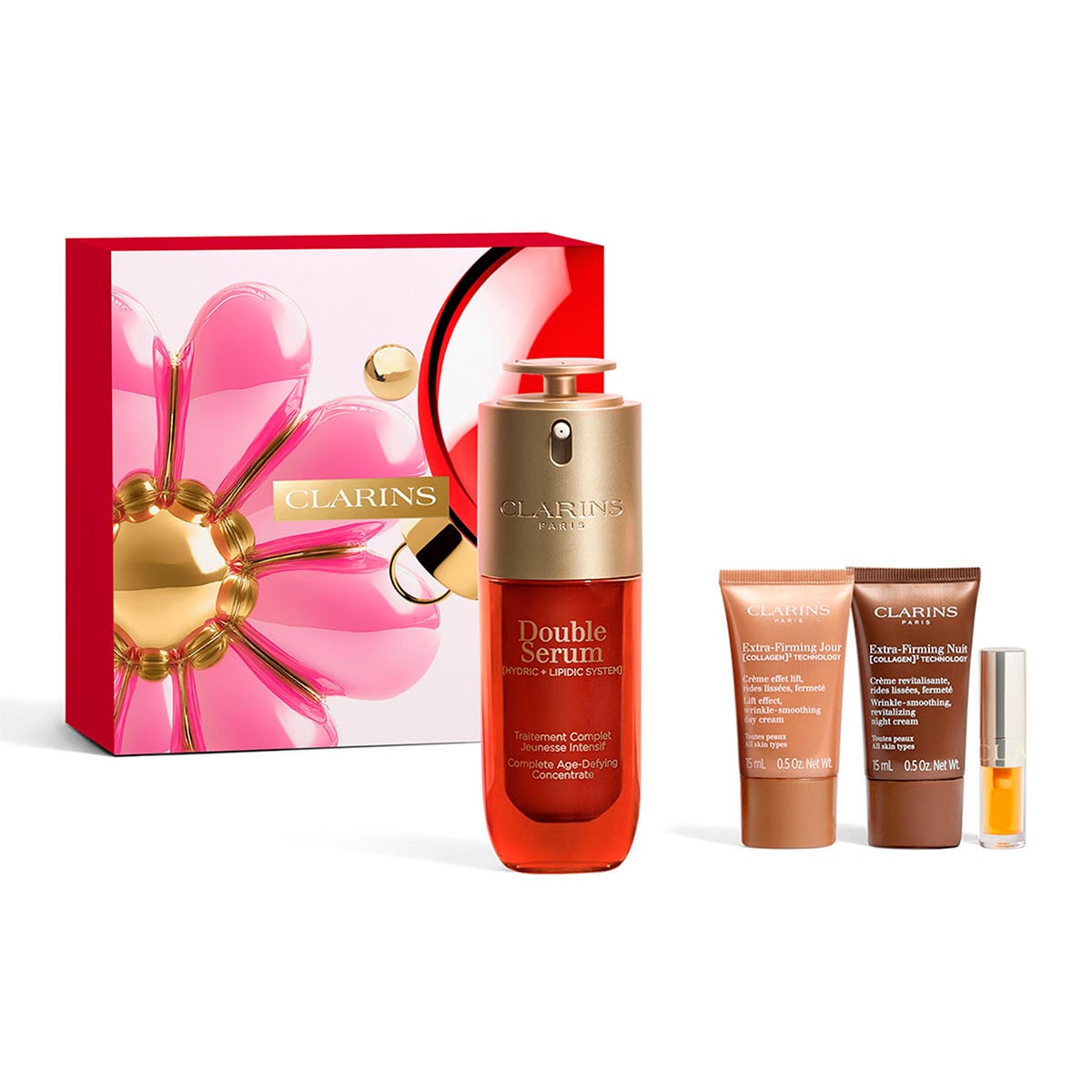 SET ANTIEDAD Y MAQUILLAJE CLARINS DOUBLE SERUM & EXTRA FIRMING - 1